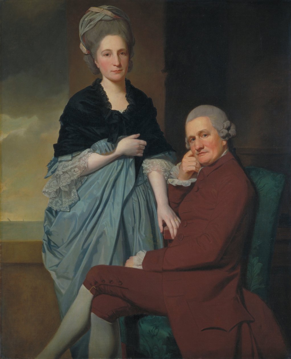 Bay ve Bayan William Lindow by George Romney