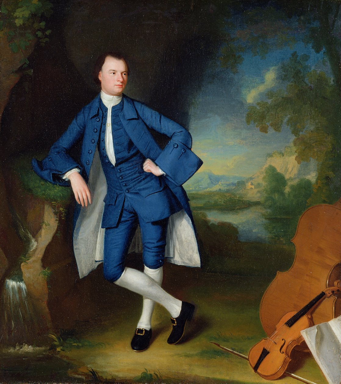 Portrait of Man, c.1758-60  by George Romney