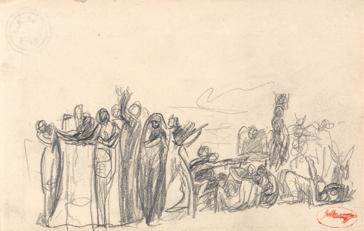 Muhtemelen bir Antediluvian Konu by George Romney