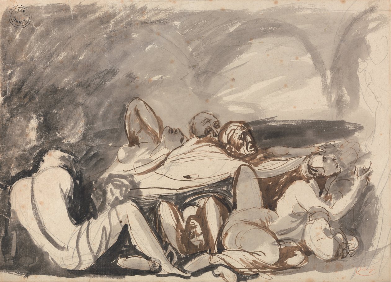 hapishane sahnesi by George Romney