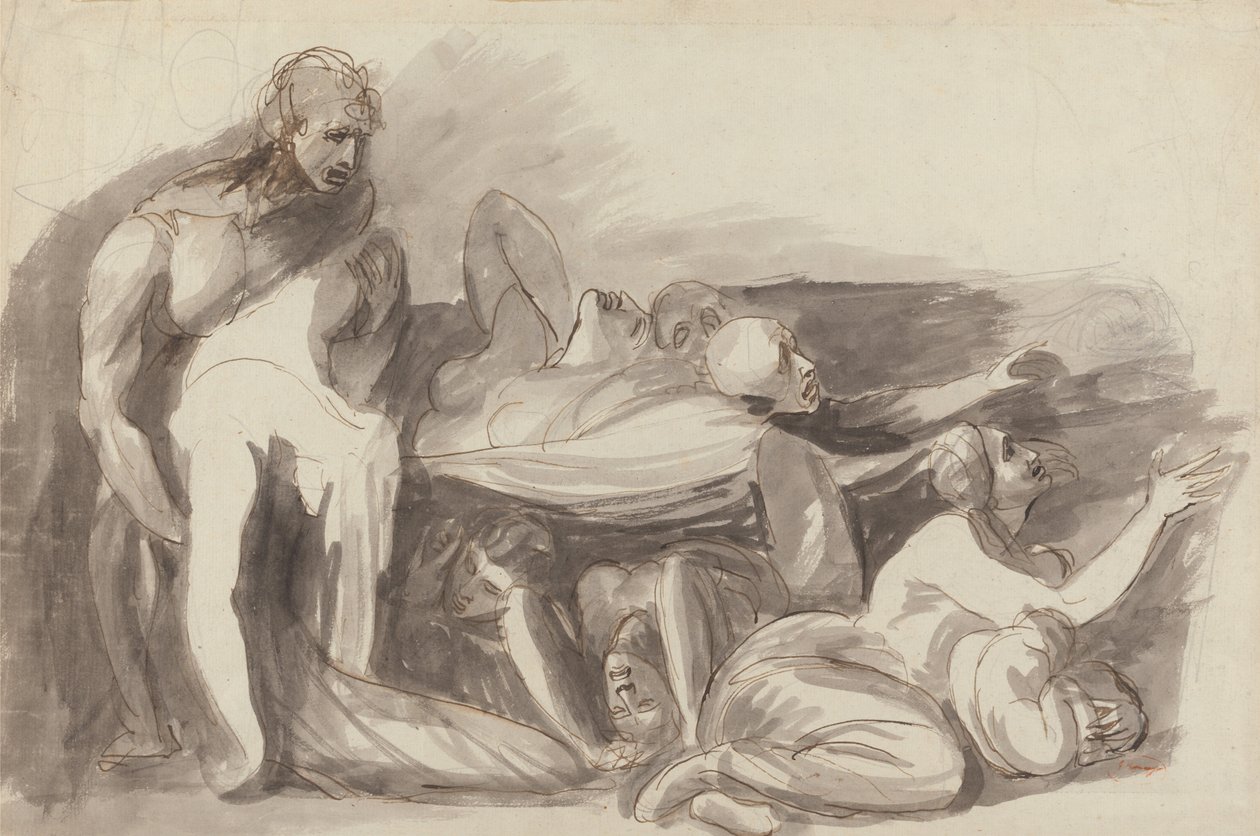 hapishane sahnesi by George Romney
