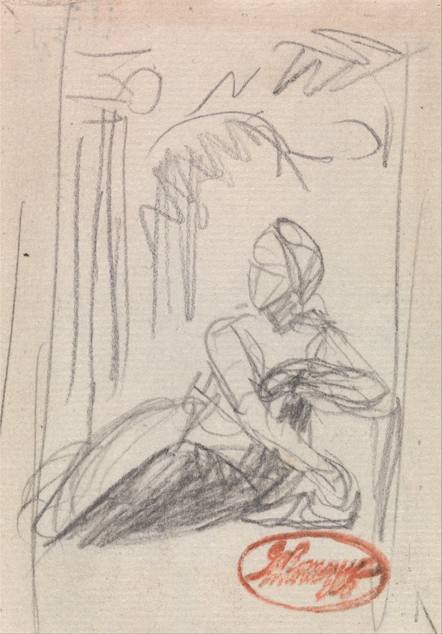Uzanmış Kadın Figürü by George Romney