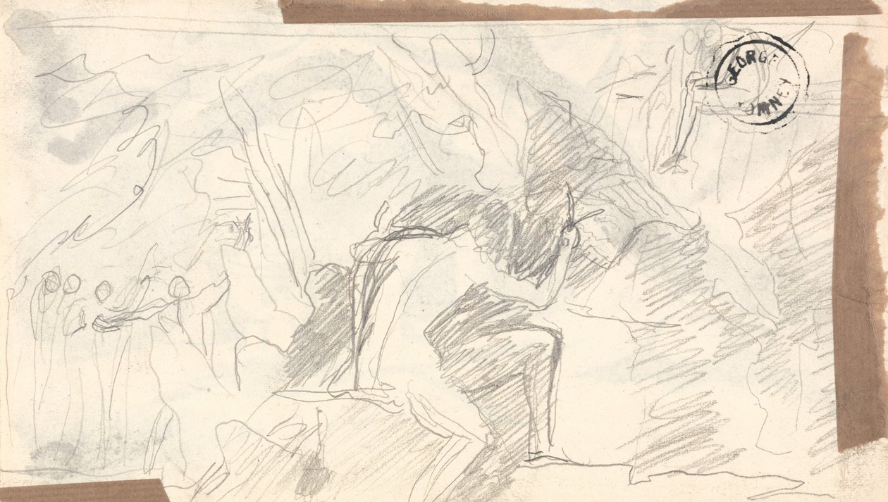Figürlerin Hafif Kroki by George Romney