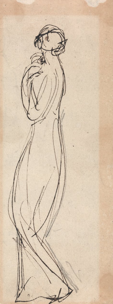 Ayakta Kadın Figürü by George Romney