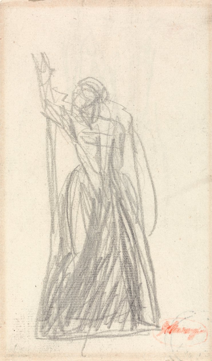 Ayakta Figür, Muhtemelen Lady Macbeth için by George Romney