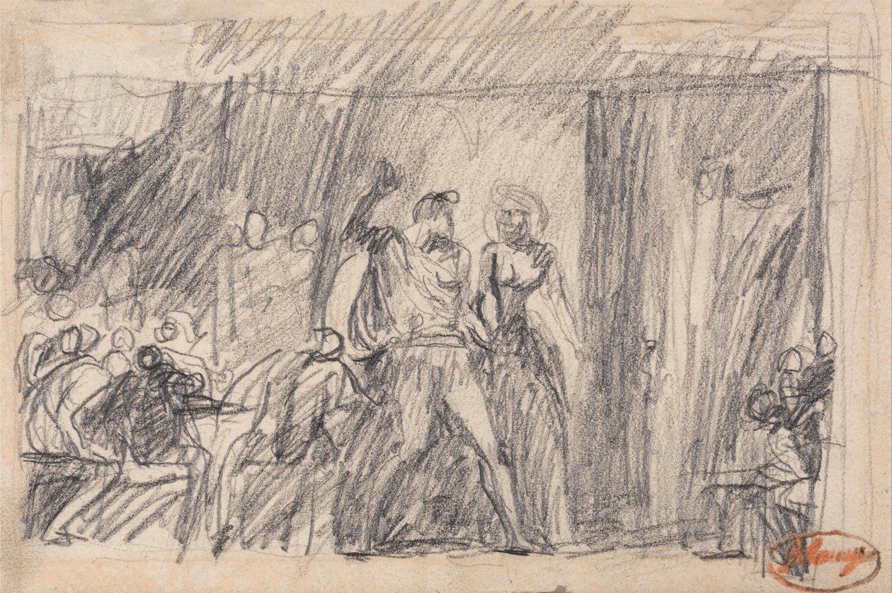 Ziyafet Sahnesi - Macbeth by George Romney