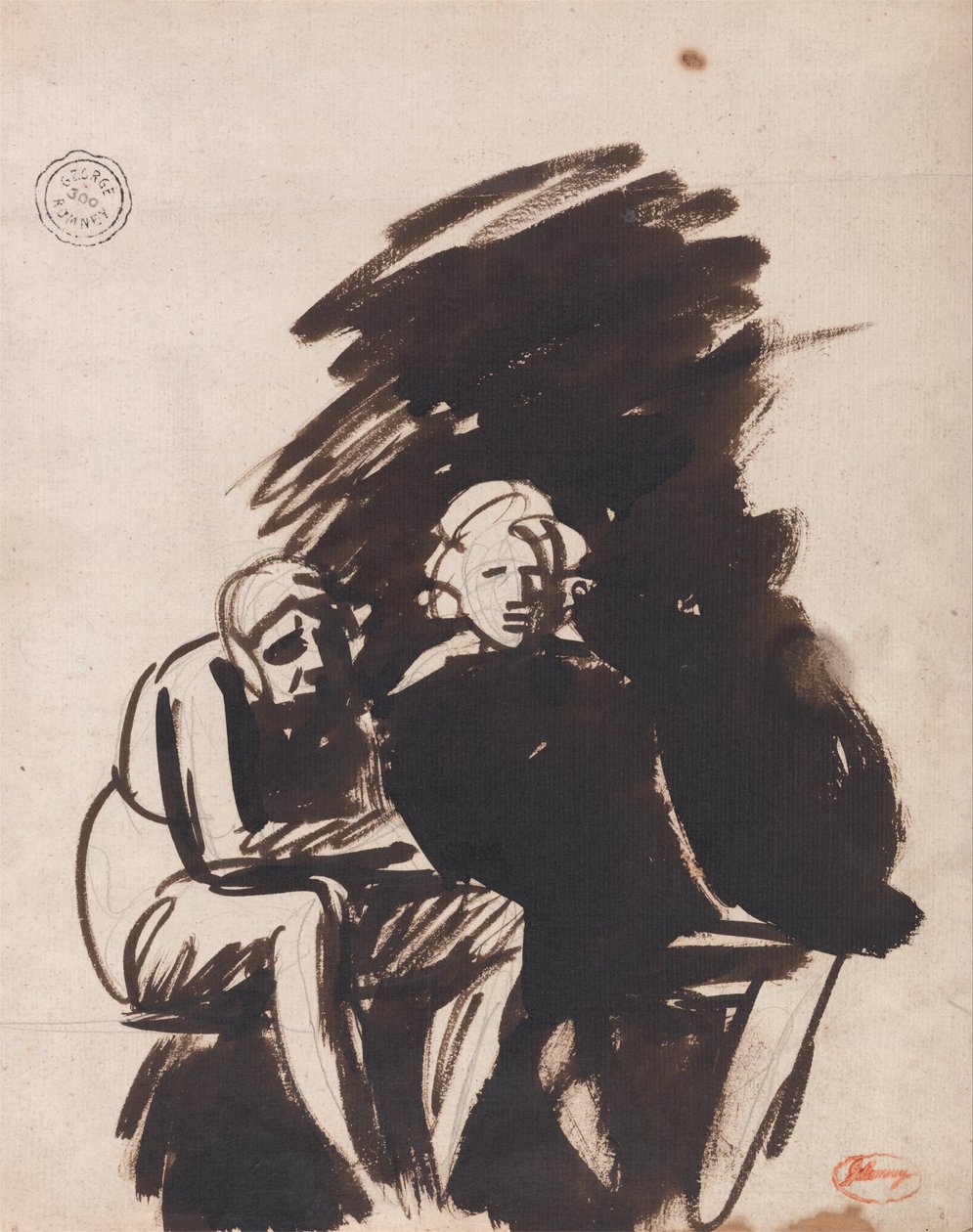 iki arkadaş by George Romney