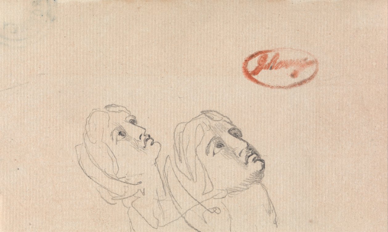İki Kafa Yukarıya Bakıyor by George Romney