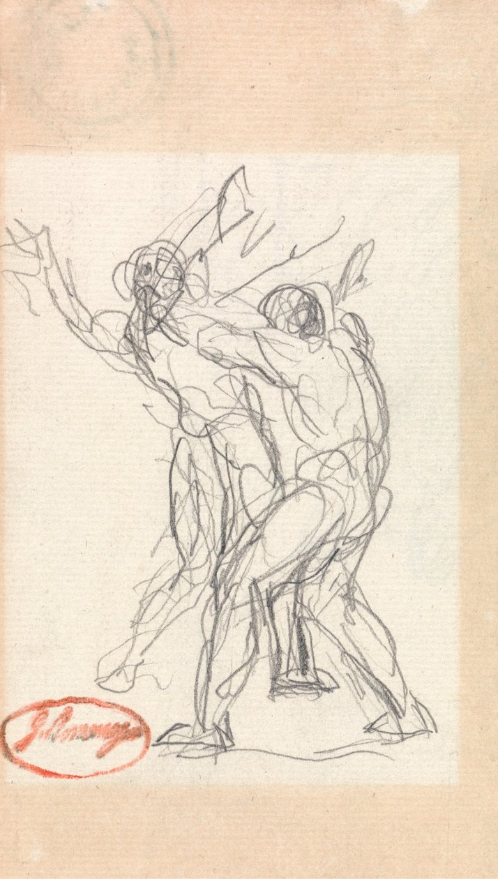 Dövüşen İki Adam by George Romney
