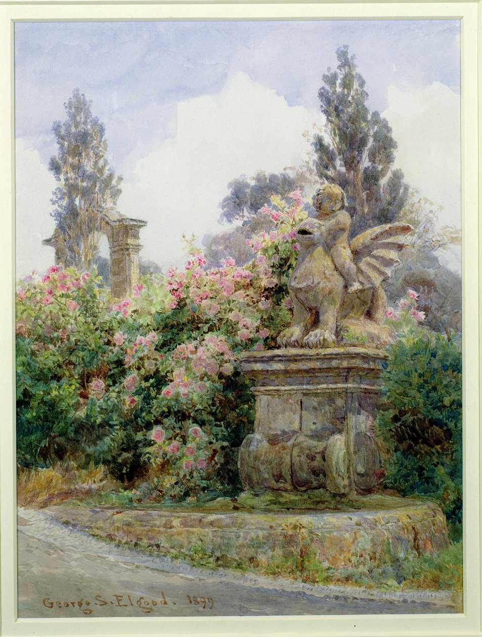 Çin Gülleri, Villa Imperiali, Cenova by George Samuel Elgood