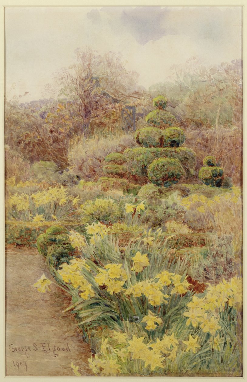 ಸ್ಪ್ರಿಂಗ್, ರೌಂಡ್ಸ್ ಕ್ಲಿಫ್, 1907 ಟರ್ಕ್ by George Samuel Elgood