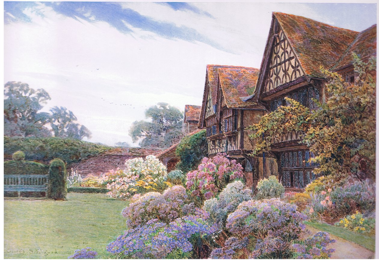 Ön avlu, Great Tangley Malikanesi, Surrey, The Gardens of England