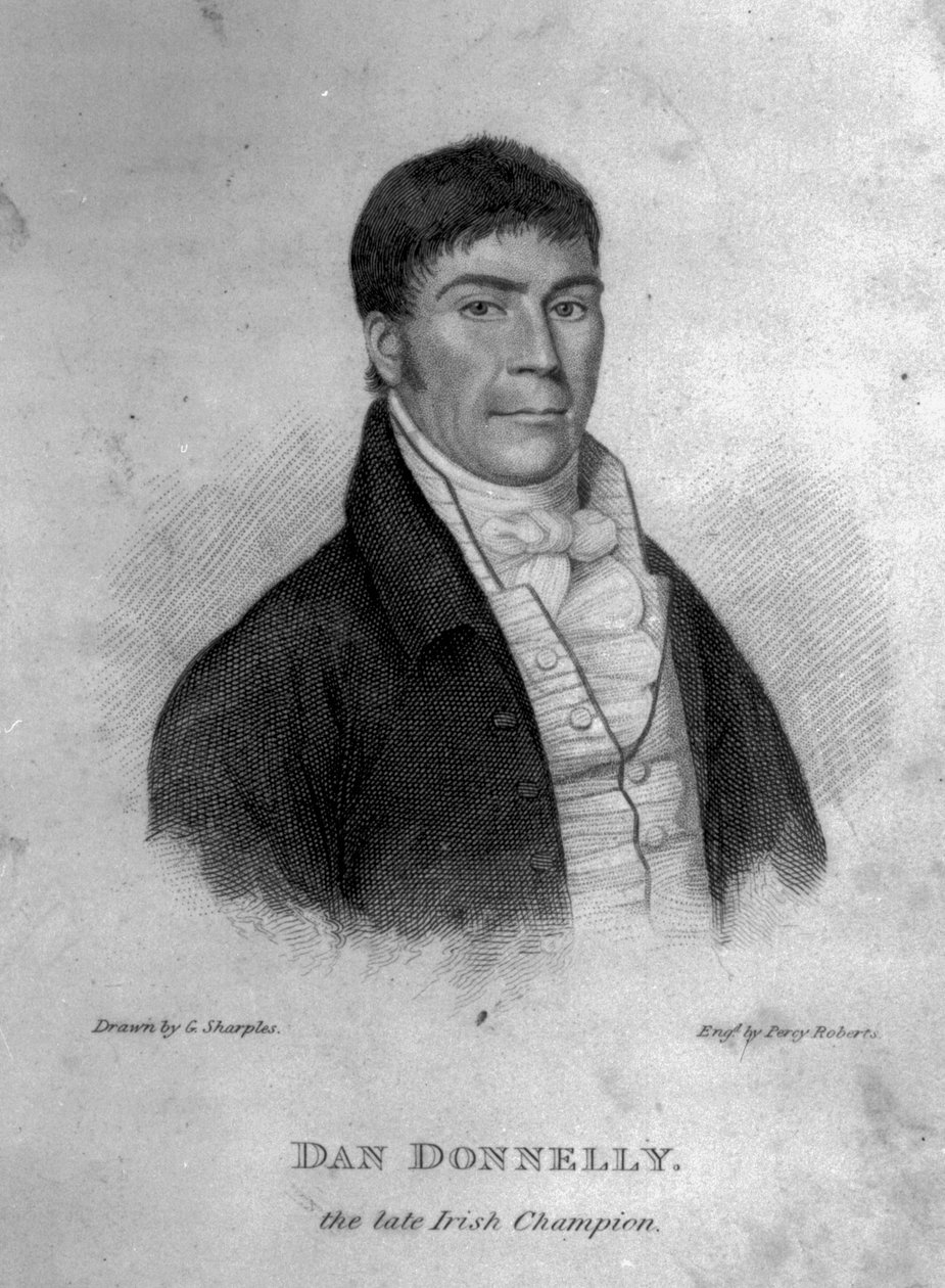 Dan Donnelly, Percy Roberts tarafından kazınmış by George Sharples