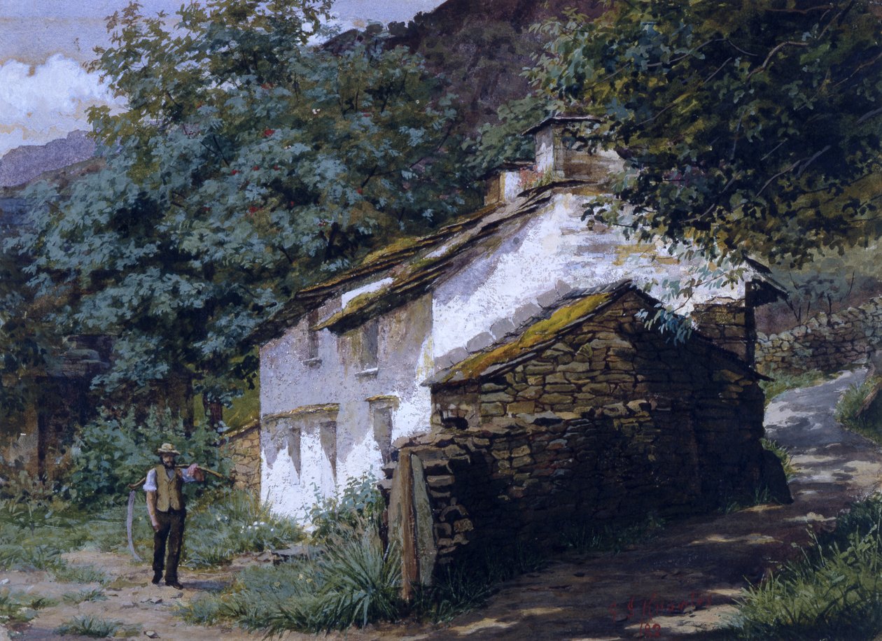 Easedale Kulübesi, 1882 by George Sheridan Knowles