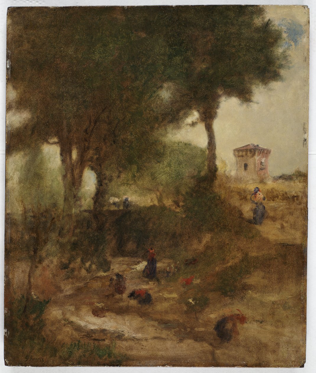 Perugia yakınlarındaki Yıkama Günü için taslak, 1873 by George Inness