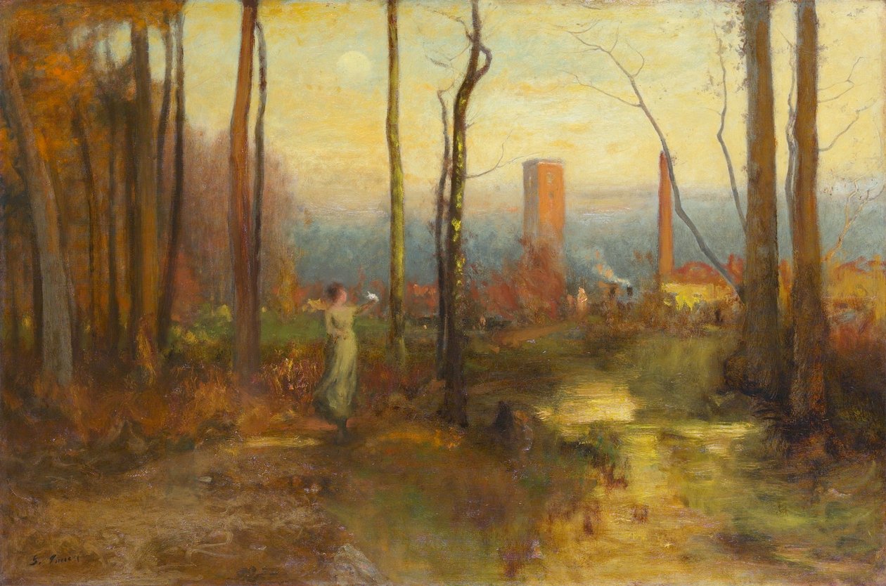 Değirmen Çayı, Montclair, New Jersey, 1888 dolayları by George Inness