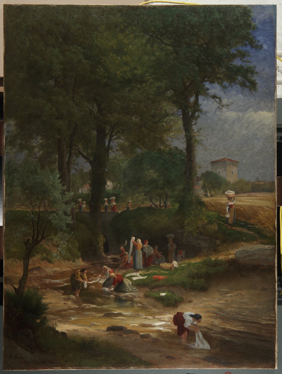 Perugia yakınlarındaki Yıkama Günü, 1873 by George Inness