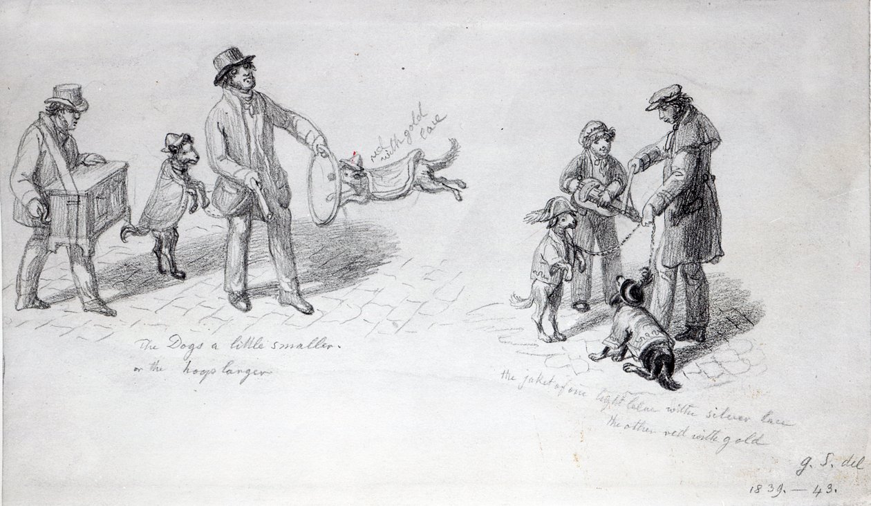 Sokak Sanatçıları, c.1839-43 by George Snr Scharf