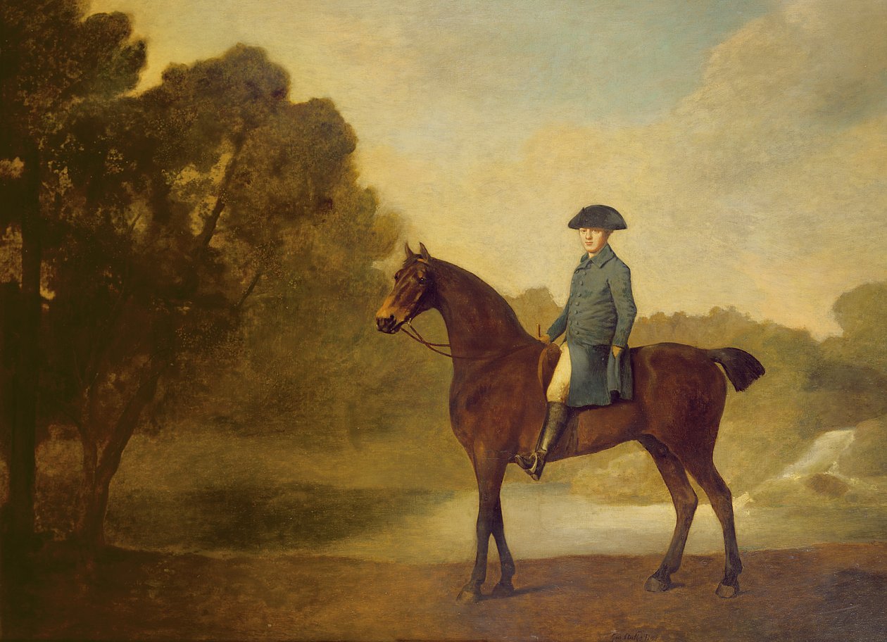 Defne avcısında bir beyefendi, 1771 by George Stubbs