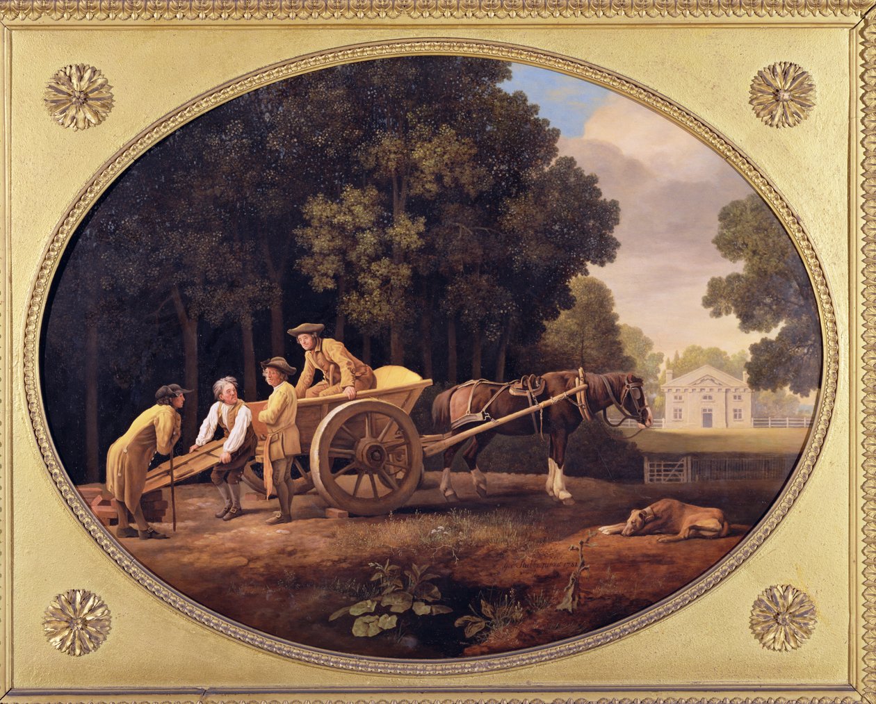 Labourers, 1781 (Wedgwood bisküvi hamuru üzerinde emaye) by George Stubbs
