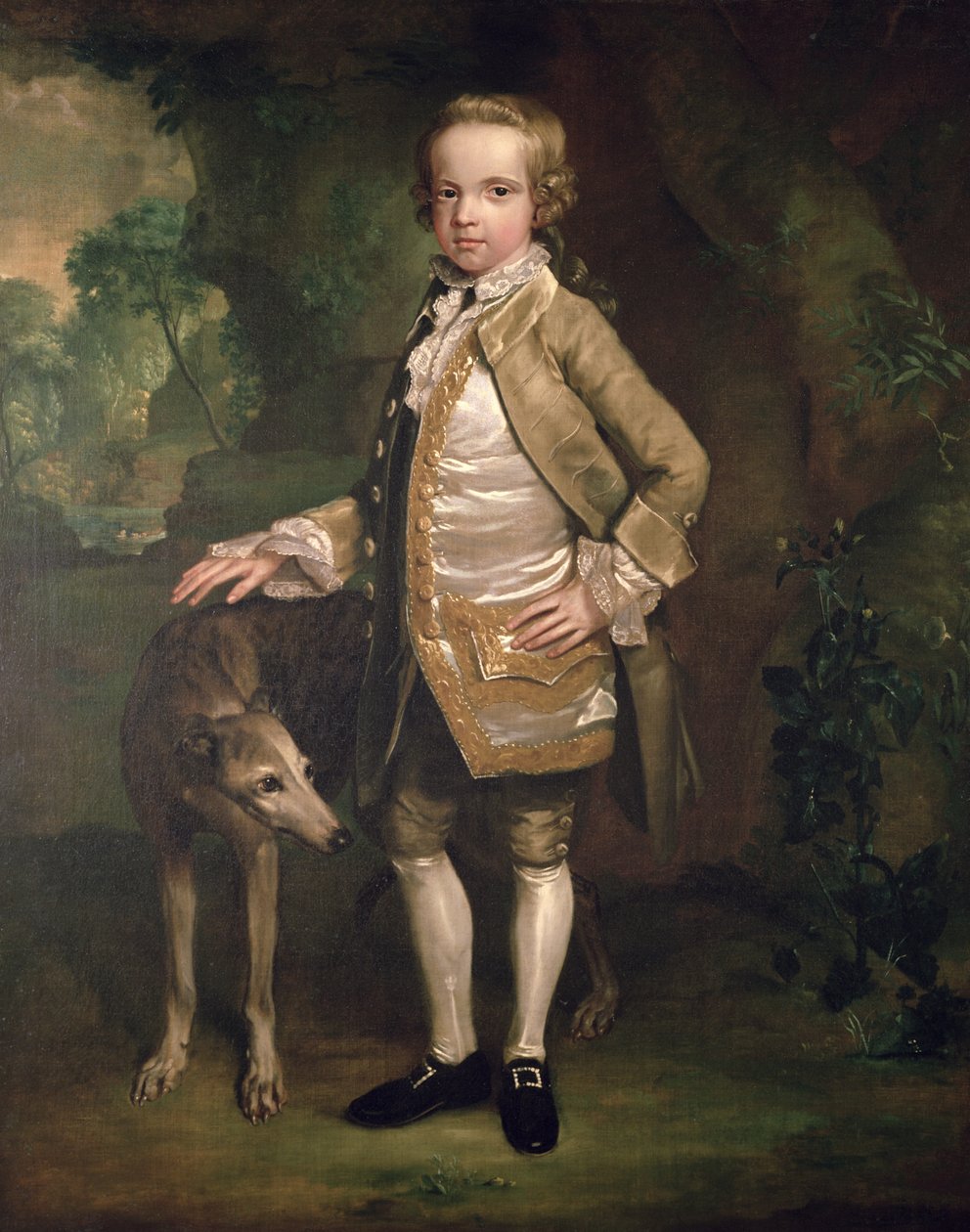 Sir John Nelthorpe, 6. Baronet Çocukken by George Stubbs