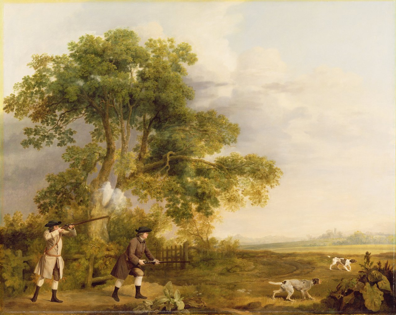 iki beyefendi ateş ediyor by George Stubbs