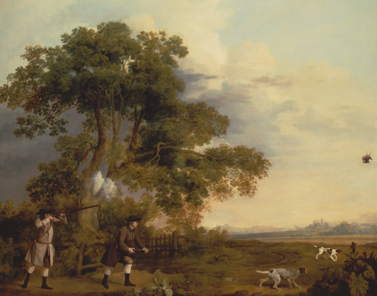 iki beyefendi ateş ediyor by George Stubbs