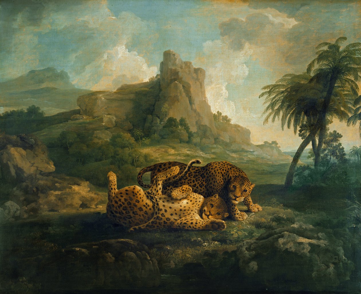 Oyundaki Kaplanlar, c.1763-8 by George Stubbs