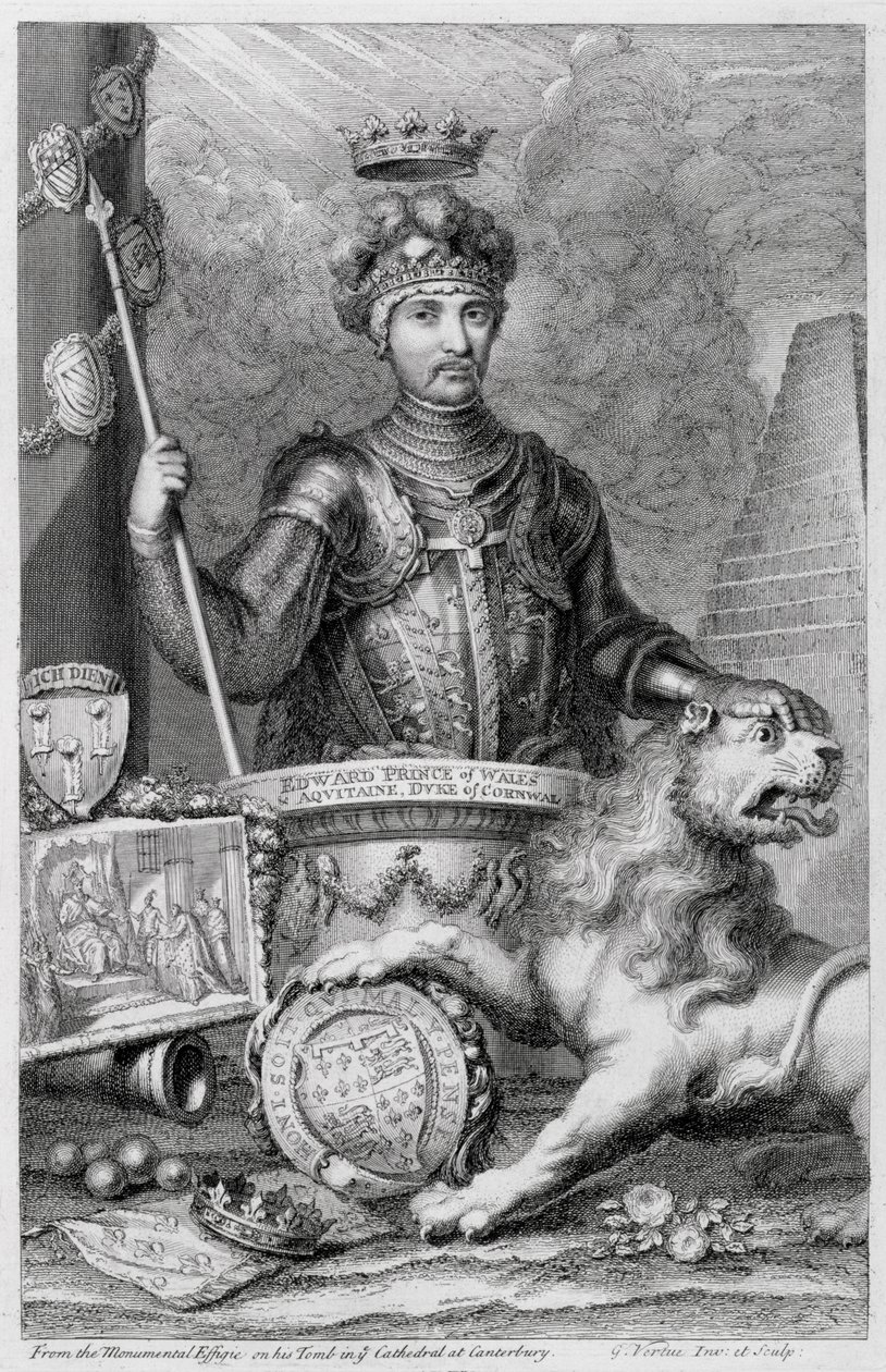 Edward Kara Prens (1330-76), Canterbury Katedrali