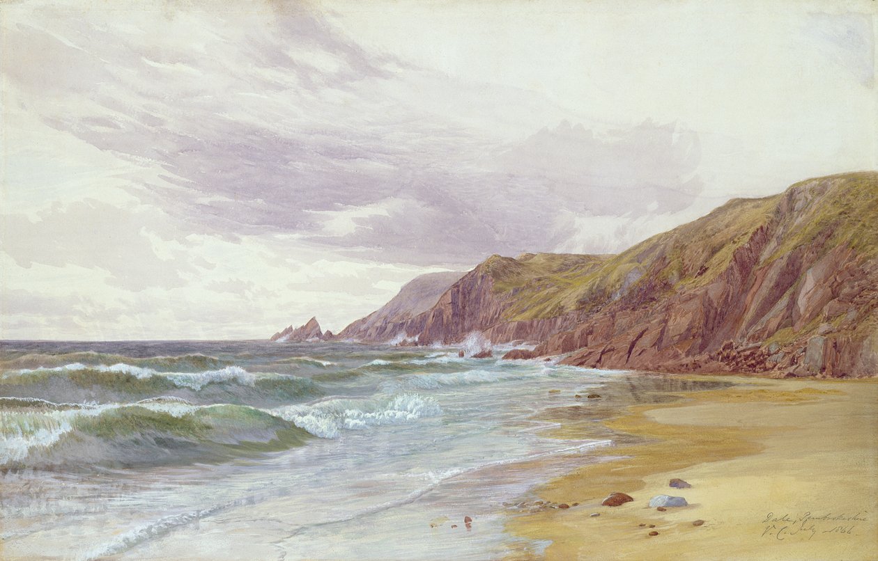 Dale, Pembrokeshire, Temmuz 1866 by George Vicat Cole