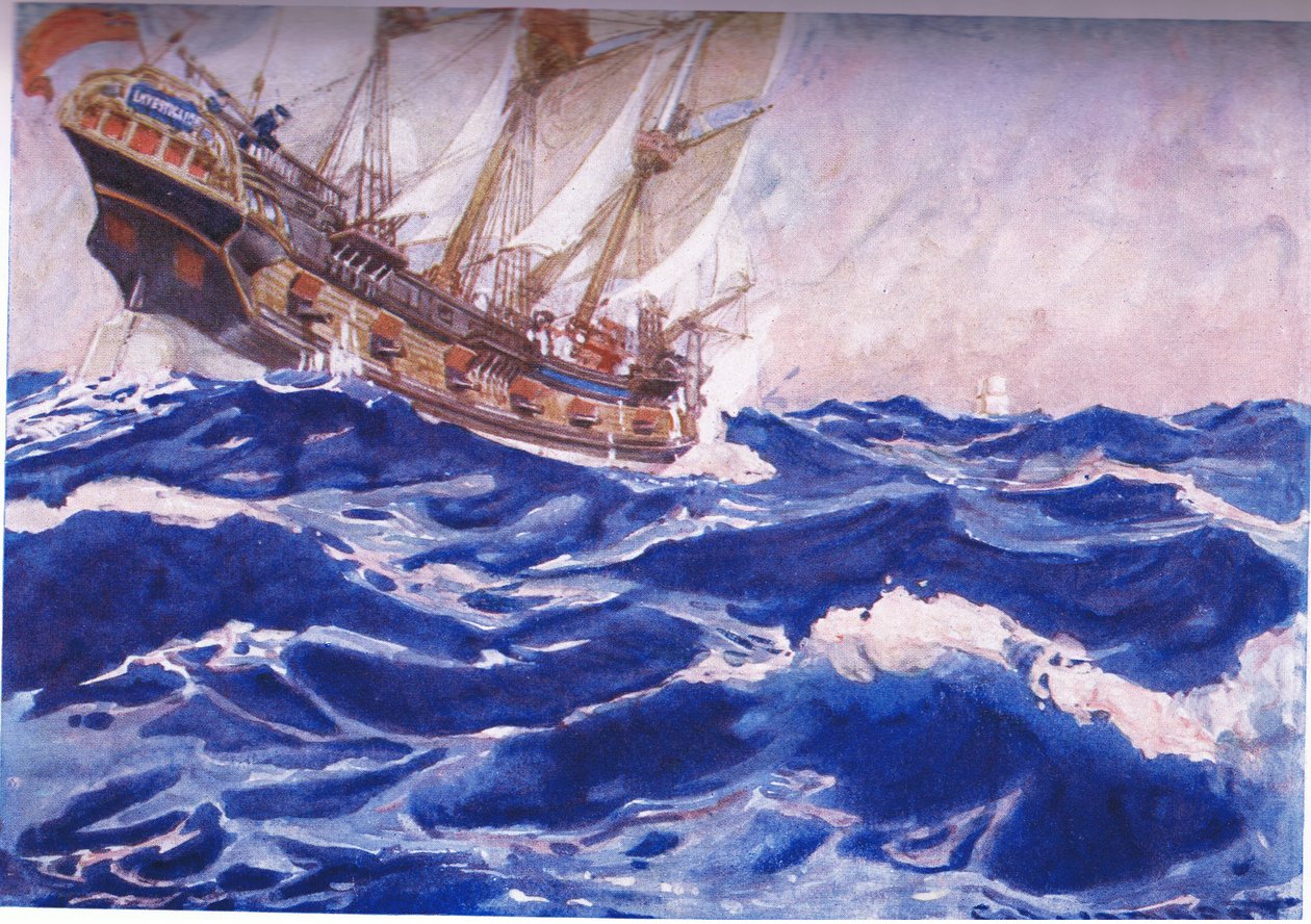 A ship standing towards us  by George Washington Lambert
