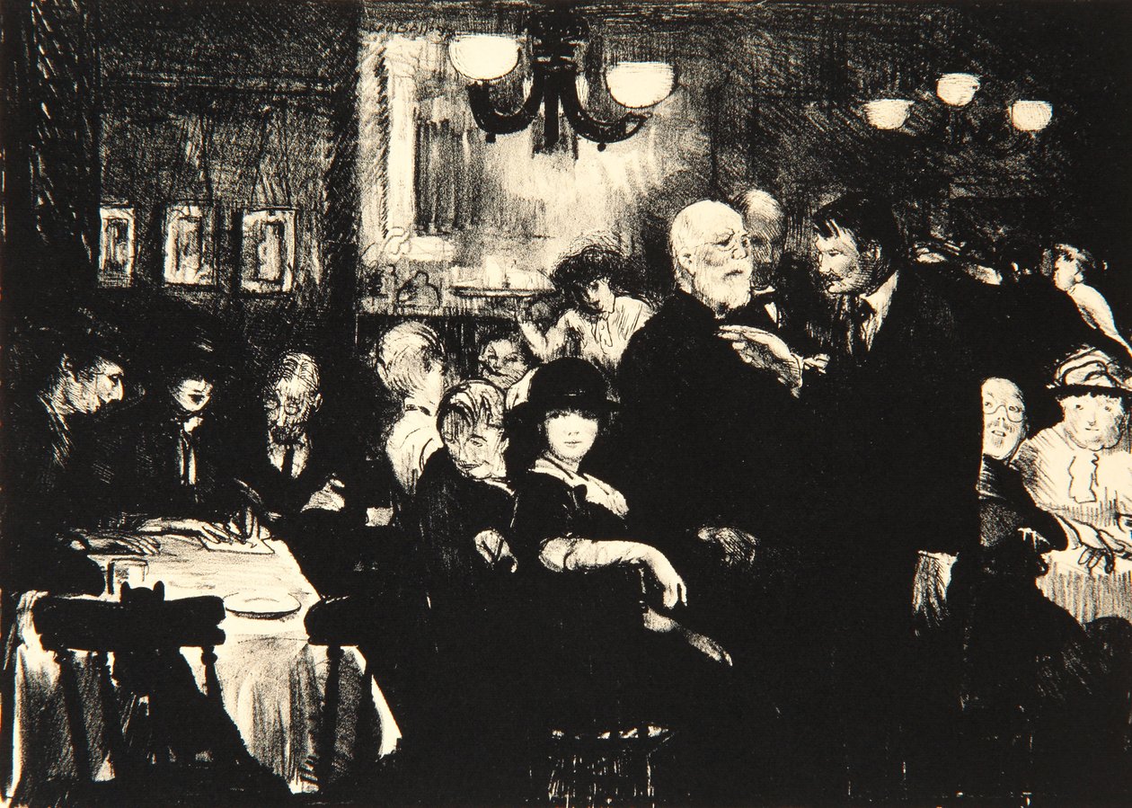 Sanatçılar Akşamı, 1916 by George Wesley Bellows
