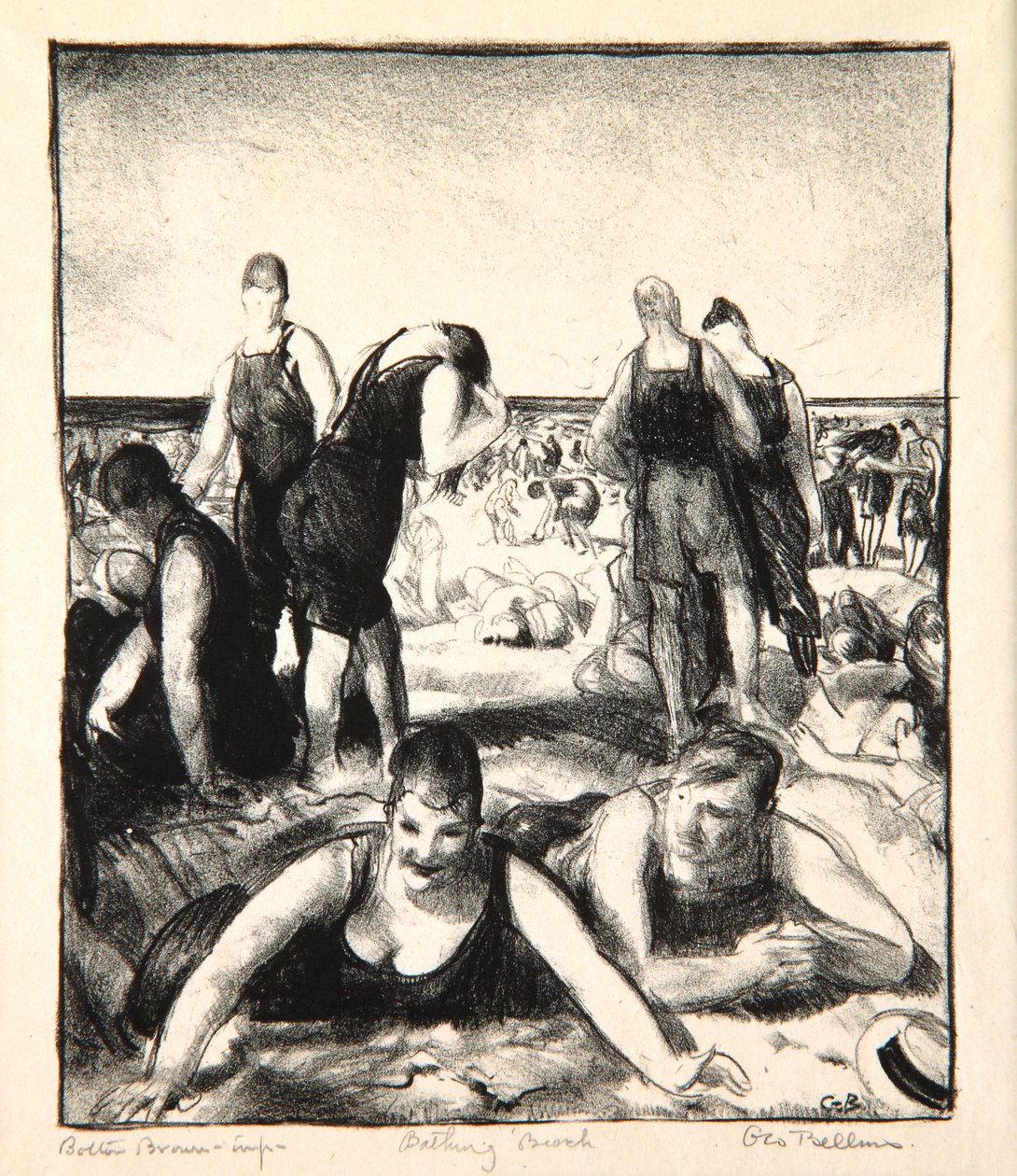 Yüzme Plajı, 1921 by George Wesley Bellows