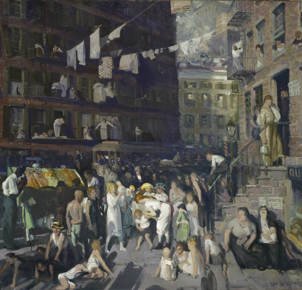 Uçurum Sakinleri, 1913 by George Wesley Bellows
