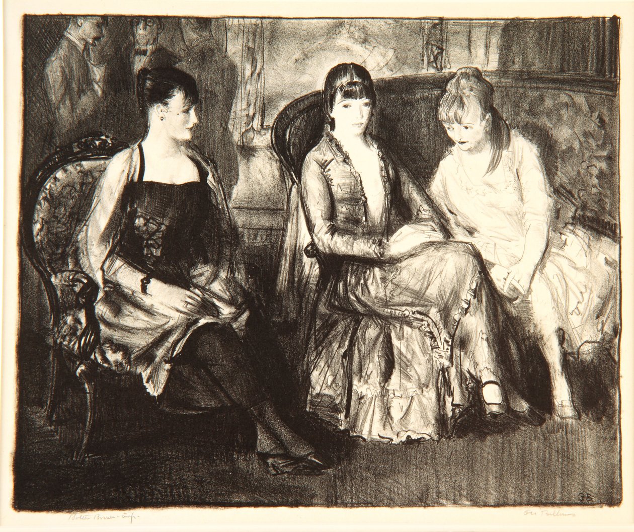 Elsie, Emma ve Marjorie, 1921 by George Wesley Bellows