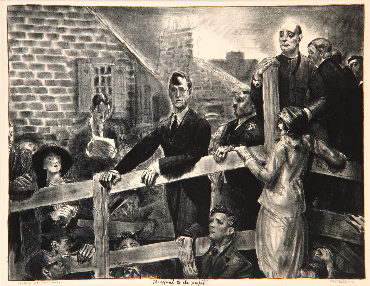 Halka Çağrı, 1923-24 (litografi) by George Wesley Bellows