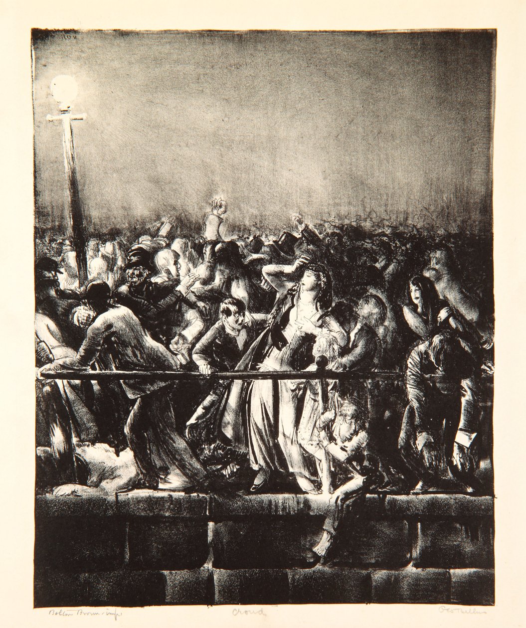 Kalabalık, 1923 by George Wesley Bellows