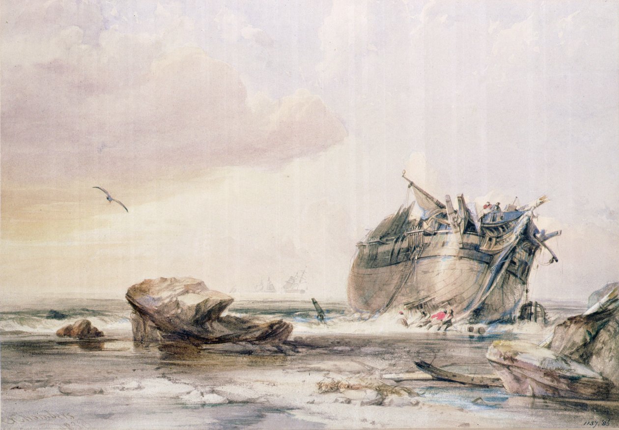 Demonte Gemili Rocky Shore by George the Elder Chambers