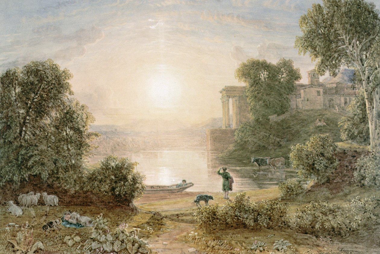 Klasik Manzara by George the Younger Barret