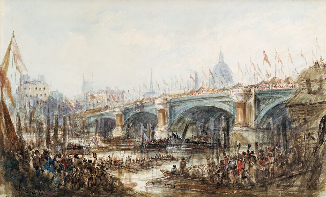 Kraliçe Victoria (1819-1901) tarafından Yeni Blackfriars Köprüsü