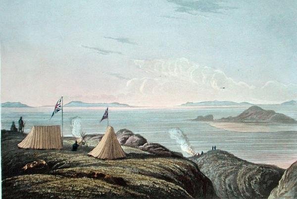 Coppermine Nehri'nin Ağzından Arktik Denizi'nin Görünümü, Gece Yarısı, 20 Temmuz by George (after) Back