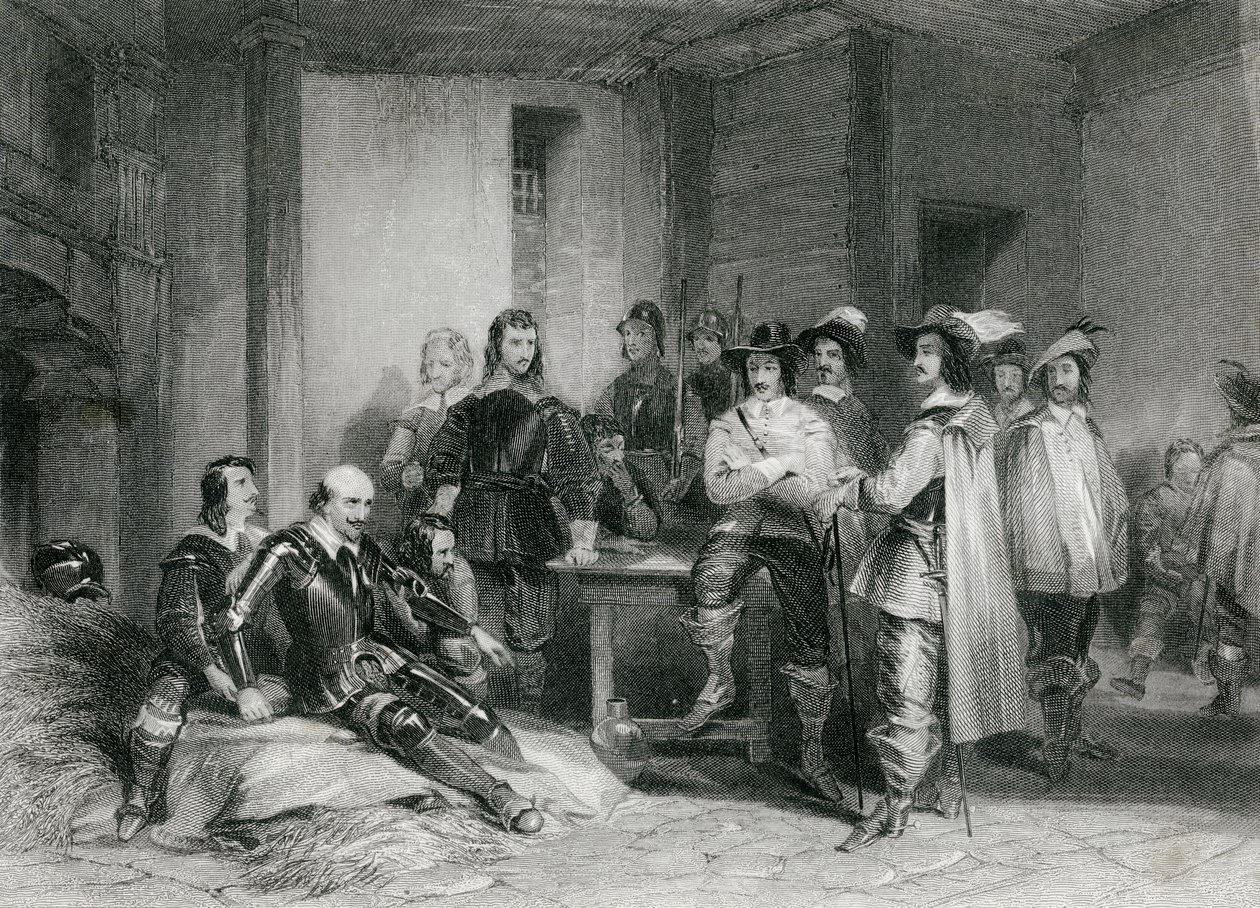Lindsey Kontunun Ölümü (gravür) by George (after) Cattermole