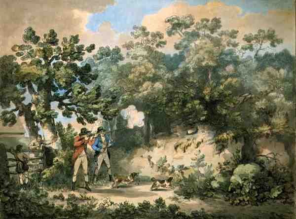 Thomas Rowlandson (1756-1827), pub tarafından kazınmış Sülün Çekimi. tarafından J. Harris by George (after) Morland