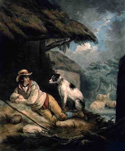 Çoban, oyulmuş ve pub. William Barnard (1774-1849) tarafından by George (after) Morland