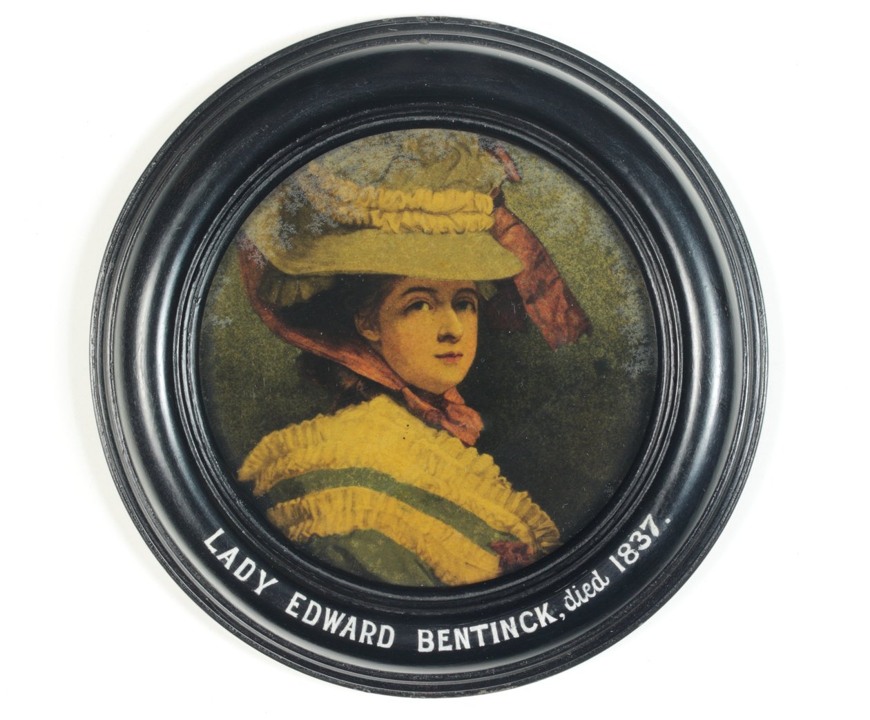 Elizabeth Cumberland, Leydi Edward Bentinck (renkli taş) by George (after) Romney