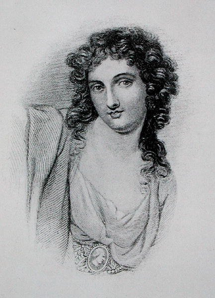 Lady Hamilton (c.1765-1815) (gravür) by George (after) Romney