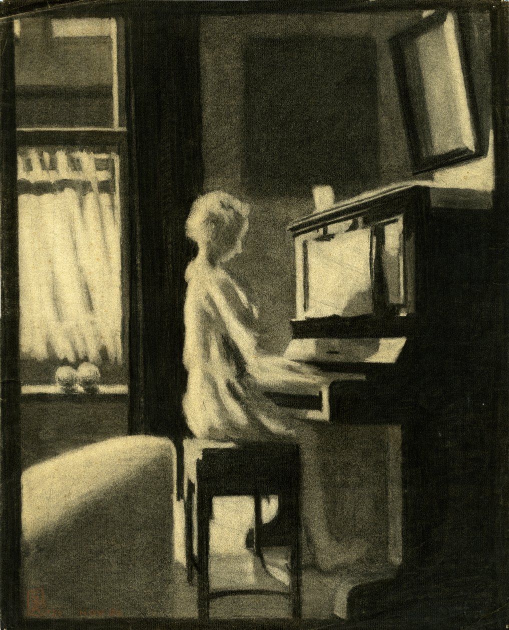 Dorothy Piyano Çalıyor, 30 Kasım 1931 by George Adamson