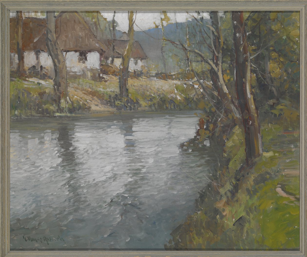 Normandiya'da Gri Gün, 1910 dolayları (tuval üzerine yağlı boya) by George Ames Aldrich