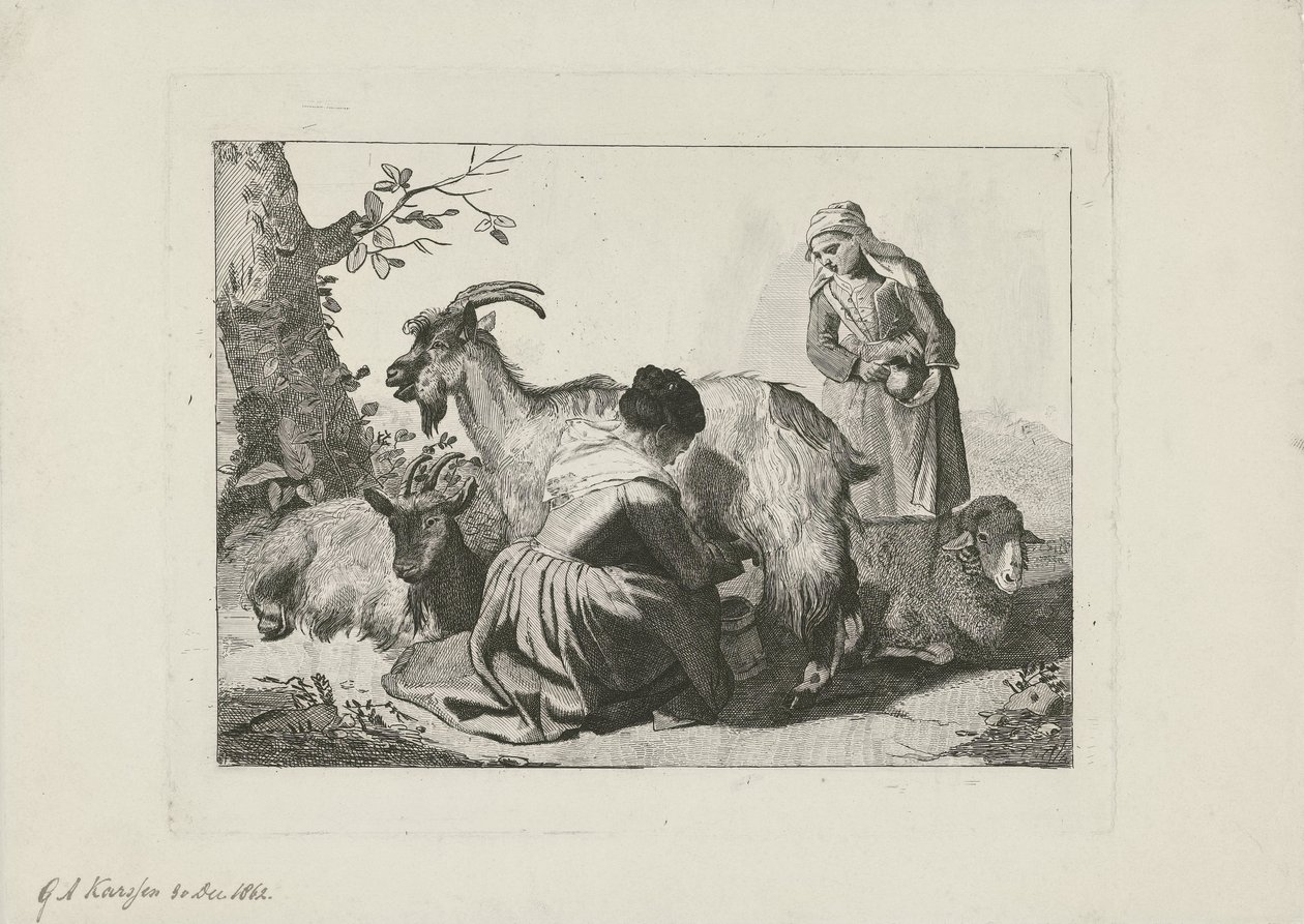 sağım keçileri by George Andries Karsen