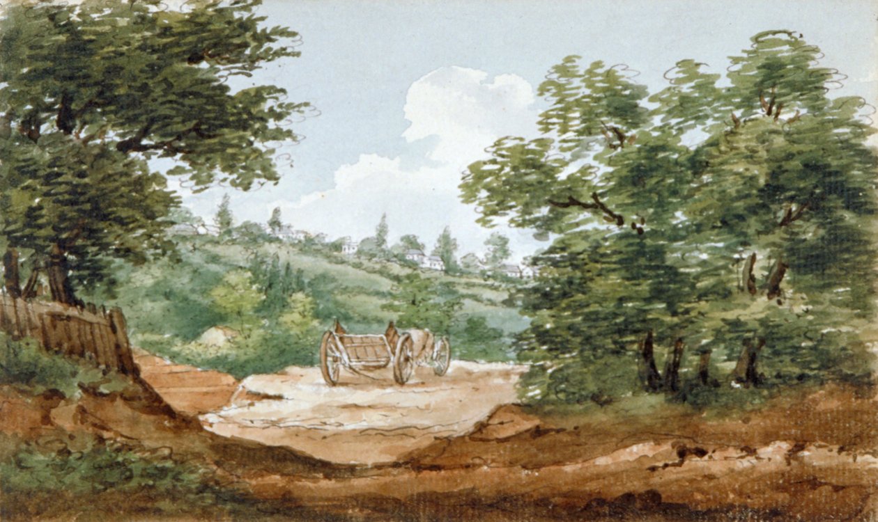 Highgate Tüneli kazılarından bir görünüm, Londra, 1812 by George Arnald